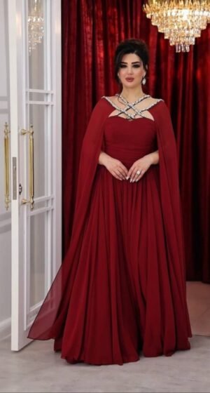 Robe Cape de Soirée